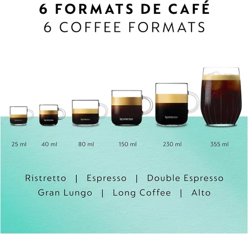 Vista 9 de Nespresso Vertuo Pop+ Cafetera de café y espresso de Breville, Aqua Mint