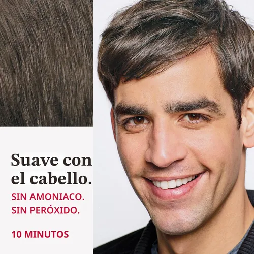 Vista 4 de Solo para hombres Auto Stop, tintura química para el cabello, 1, marrón (Medium Dark Brown)