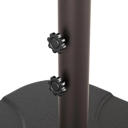 Vista 9 de WO Home Furniture Patio LED Umbrella 10ft Cantilever, Stand, Base Kits Verde oscuro