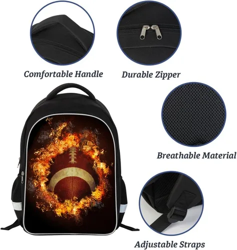 Vista 3 de Mochila escolar luminosa con impresión 3D de gran capacidad, ligera, para estudiantes
