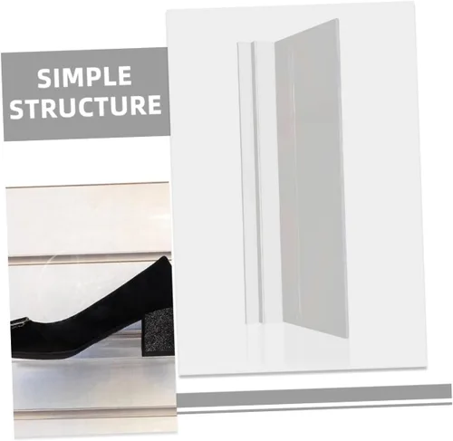 Vista 3 de Estante transparente para zapatos Slatwall, paquete de 2