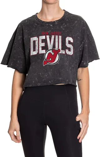 Vista 16 de Calhoun NHL Surf & Skate Camiseta de mujer de corte amplio con hombros caídos y lavado ácido