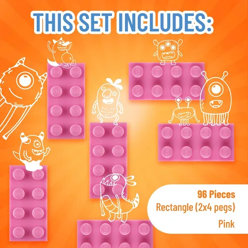 Vista 3 de Strictly Briks - Classic Briks - Kit de iniciación de construcción 100 % compatible con todas las principales marcas de bloques