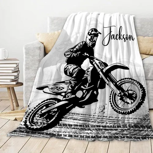 Vista 2 de Manta personalizada con nombre – Manta personalizada para niñas, niños, bebés, recién nacidos, niños pequeños, regalo de cumpleaños, tamaño infantil