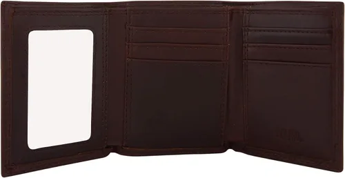 Vista 2 de ZEP-PRO NCAA - Cartera triple para hombre Marrón