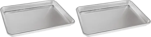 Vista 11 de Fat Daddio's - Bandeja para hornear de media hoja de aluminio natural SP-HALF