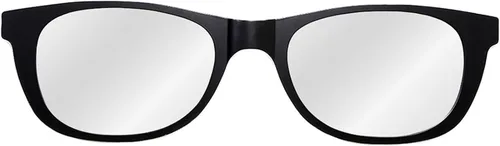 Vista 2 de Gafas de sol clásicas negras mate de gran tamaño con forma de espejo de pared moderno de 46 x 13 pulgadas