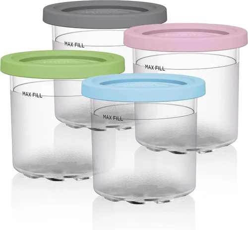 Vista 5 de Ninja CREAMi - Máquina para hacer helados 7 en 1, incluye (5) pintas, para helado, gelato, sorbete, batidos, mezclas, cuencos para batidos y más