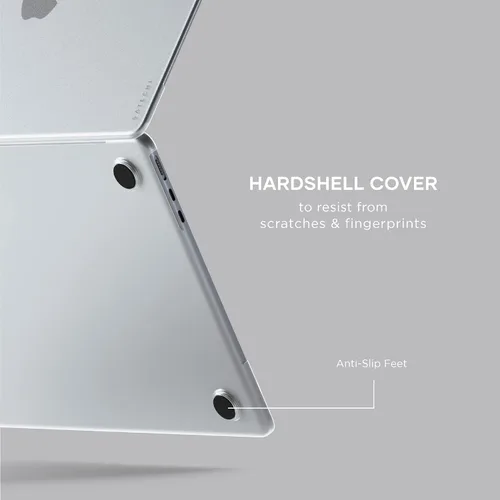 Vista 5 de Satechi Eco - Funda rígida para MacBook Air de 13 pulgadas, compatible con hubs, M3, transparente Ultra delgado, ligero, con acceso completo a