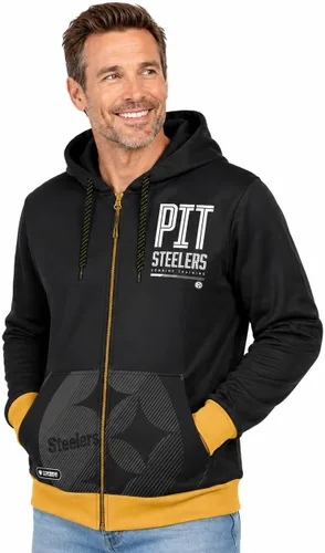 Vista 23 de Outerstuff NFL - Sudadera con capucha para hombre con cremallera completa en colores del