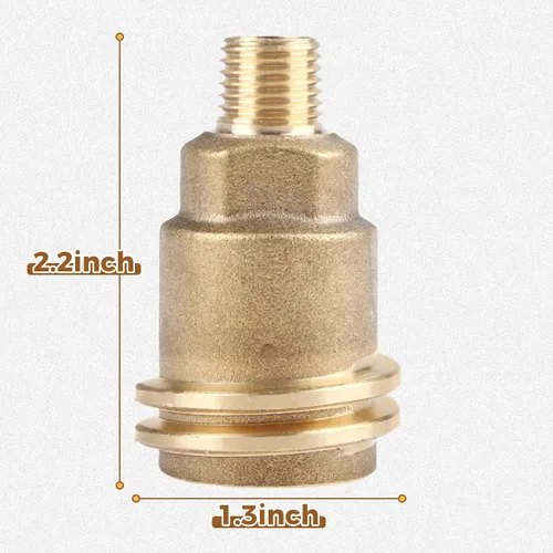 Vista 2 de Tuerca Macho 5042 QCC1, Adaptador de Manguera de Conexión de Gas Propano con Rosca de Tubería Macho de 1/4" Conexiones de Conexión Rápida de Propano