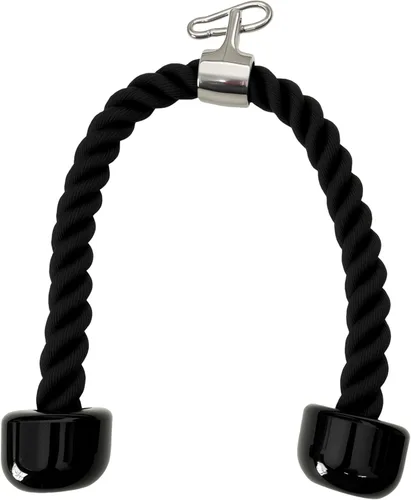 Vista 5 de Accesorios de cable de cuerda de tríceps pesados, accesorios de máquina de cable para gimnasio en casa, cuerda de tríceps de nailon para accesorios