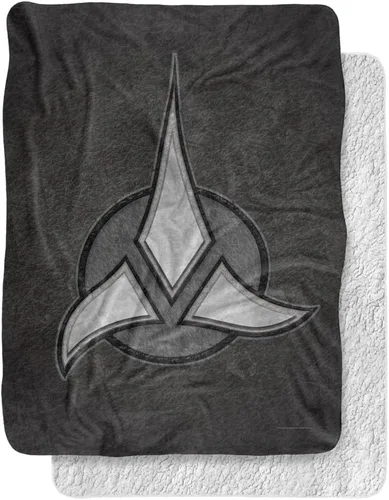 Vista 7 de Manta de Star Trek, 50 x 60 pulgadas, Klingon Empire Silky Touch Sherpa Back Manta súper suave
