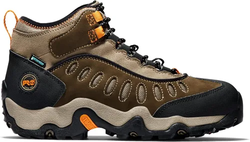 Vista 6 de Timberland PRO Mudslinger Mid - Tenis de moda impermeables con cordones para hombre Marrón Nubuck