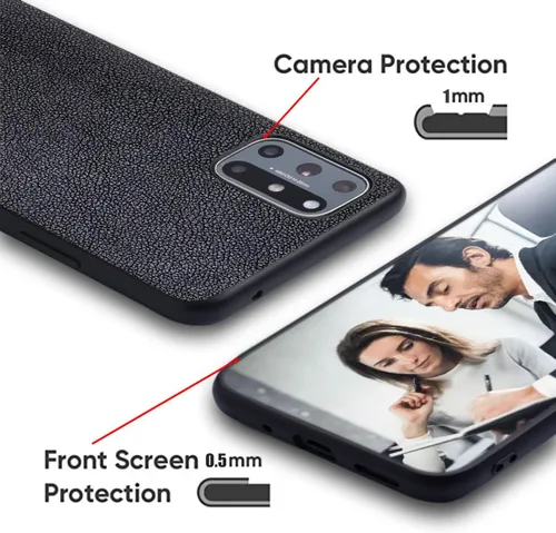 Vista 3 de Funda protectora completa para Google Pixel 7, funda de cuero premium para teléfono con diseño retro para Google Pixel 7 5G (negro)