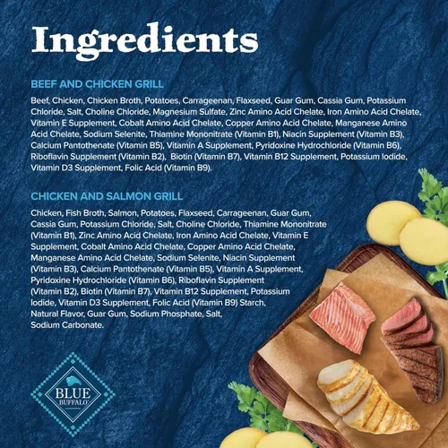 Vista 6 de Blue Buffalo Wilderness - Alimento húmedo para perros adultos, sin granos y con alto contenido de proteínas, variedad de carne de res y pollo &