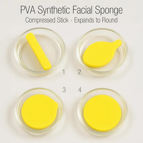 Vista 9 de APPEARUS Paquete de 60 esponjas faciales, esponjas faciales comprimidas de PVA para limpieza profunda, exfoliación, eliminación de maquillaje