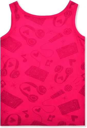 Vista 3 de UNIVERSAL Trolls Poppy Girls - Paquete de 3 camisetas sin mangas para niños pequeños y grandes, color rosaazul