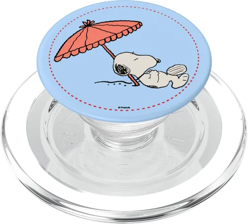 Vista 8 de Cacahuetes Snoopy Beach Bum PopSockets intercambiable PopGrip