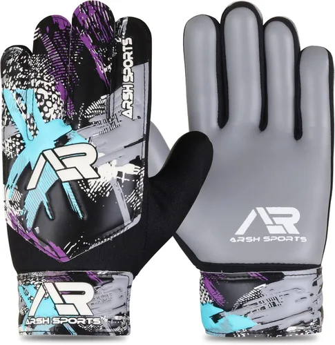 Vista 21 de Guantes de portero de fútbol, guantes de portero de fútbol para niños, jóvenes y niños con protección doble en la muñeca y palma de súper agarre
