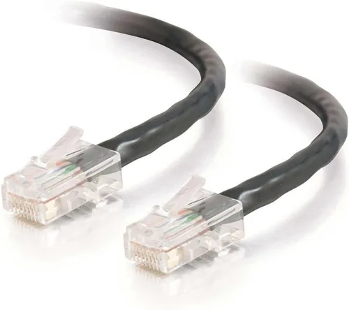 Vista 102 de C2G 24494 Cable cruzado Cat5e - Cable de conexión de red sin blindaje sin arranque, naranja (3 pies, 3.0 ft)