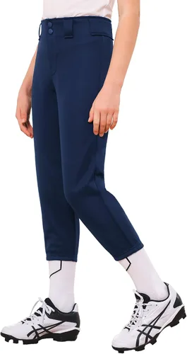Vista 9 de Pantalón de béisbol para niñas Stelle, pantalones de softball para niñas, pantalones de béisbol para niños, pantalones de fastpitch con bolsillos