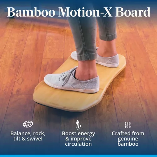 Vista 3 de Tabla Motion-X de bambú de UPLIFT Desk