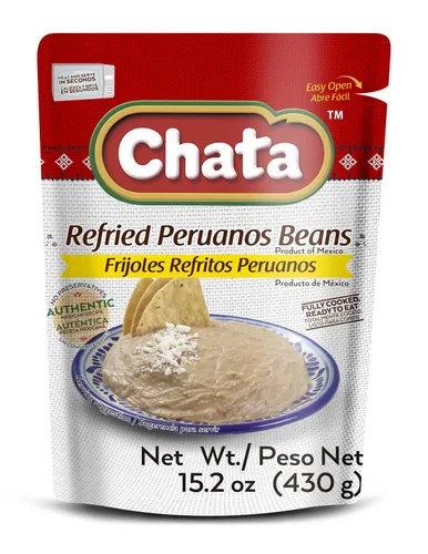 Vista 9 de Chata Frijoles negros tradicionales mexicanos refritos, 15.2, paquete de 1