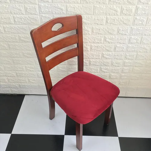Vista 12 de Juego de 6 fundas de asiento de terciopelo para sillas de comedor, fundas de asiento elásticas para sillas de comedor, fundas de asiento lavables