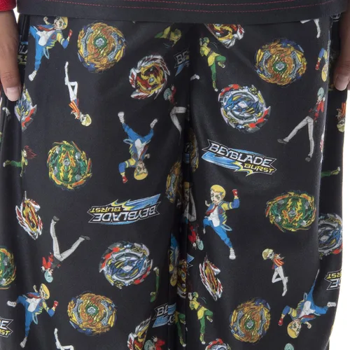 Vista 3 de Beyblade Burst - Conjunto de pijama para niños (2 piezas, camiseta y pantalones)