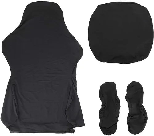 Vista 2 de BTSKY Fundas ergonómicas para silla de juegos de computadora de oficina, fundas elásticas de poliéster para silla reclinable de juegos de carreras