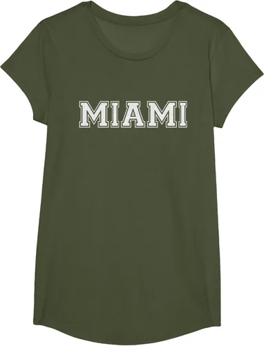 Vista 95 de Camiseta de regalo deportiva estilo universitario Miami Florida, Negro, S