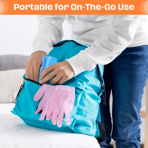 Vista 8 de Frontline - Fundas desechables para zapatos impermeables, plástico premium grueso reciclable, resistencia al deslizamiento, duraderas, botines