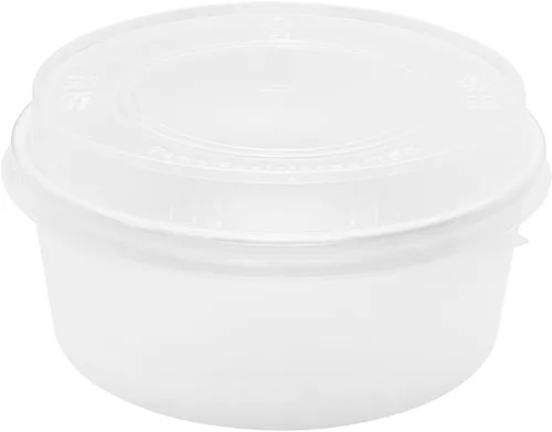 Vista 5 de Karat Tapa de domo PP para cubo corto de papel de 32 oz - 360 ct