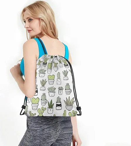 Vista 4 de Beabes Notas musicales Bolsas con cordón Mochila Bolsa de gimnasio Bolsa con cordón, Multi-a147, Mochilas de viaje