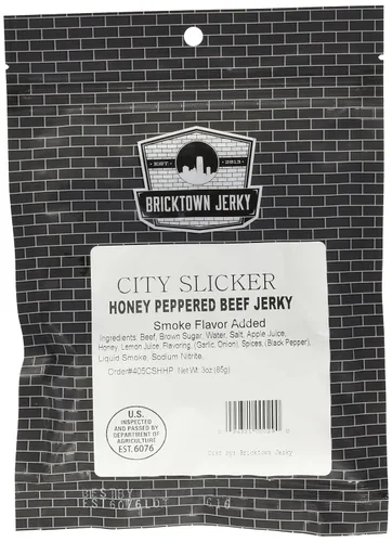 Vista 2 de Honey Pepper Soft and Tender Style Best Beef Jerky - Paquete de 3 - Prueba nuestra carne seca de res suave de mejor sabor - 7.5 onzas en total.