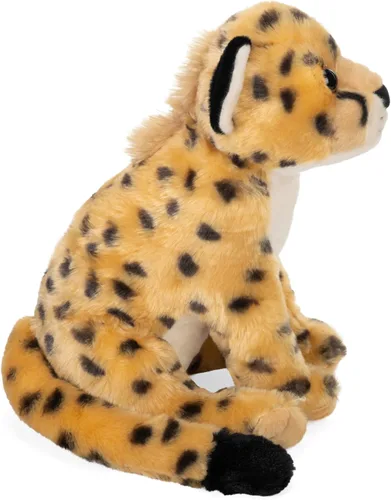 Vista 6 de Wild Republic Cheetah, Cuddlekins, animal de peluche, 12 pulgadas, regalo para niños, juguete de peluche, botellas de agua recicladas (23852)
