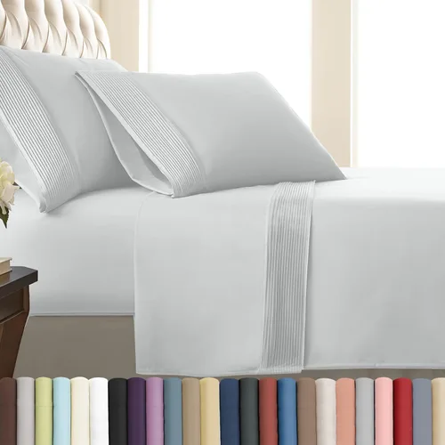 Vista 32 de Southshore Fine Linens®, juego de ropa de cama con bolsillo profundo, Microfibra, Negro, gemelo