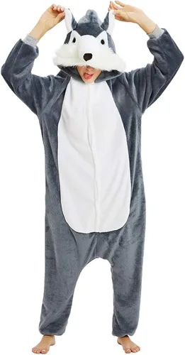 Vista 2 de Très Chic Mailanda Animal Pajamas for Women Men Adult Onesie Unisex Sleepwear Halloween Cosplay Costume