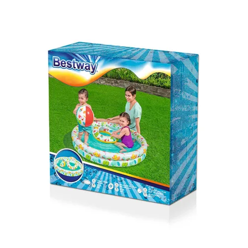 Vista 3 de Bestway Piscina Hinchable Infantil 2 Aros Set 122x20 cm +2 Años Jardin 51124