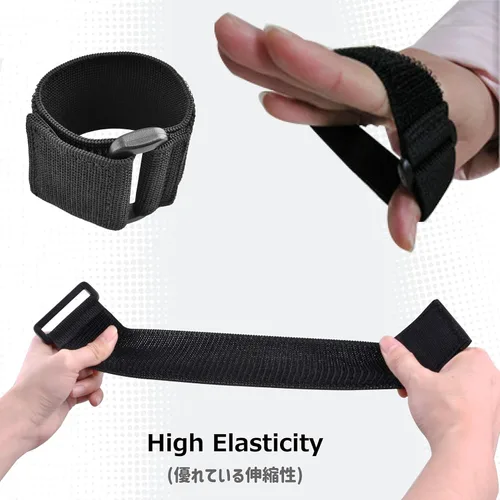 Vista 6 de Azarxis Correas de cincha con hebilla resistente, reutilizable y duradera, correa elástica para sujetar cables de extensión, cuerdas, mangueras