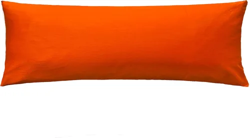 Vista 21 de iMaylex Funda de almohada suave 100% algodón egipcio con cremallera, acogedora y ligera, fácil cuidado, albaricoque, cuerpo, 20 x 48 pulgadas