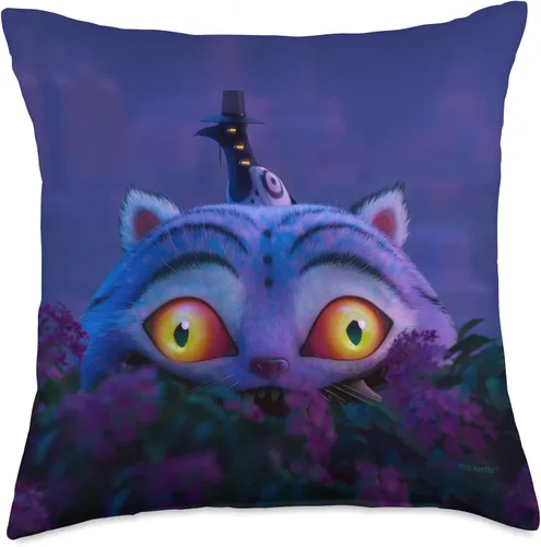 Vista 4 de Kpop Demon Hunters Almohada Decorativa Derpy Tiger y Sussie Magpie