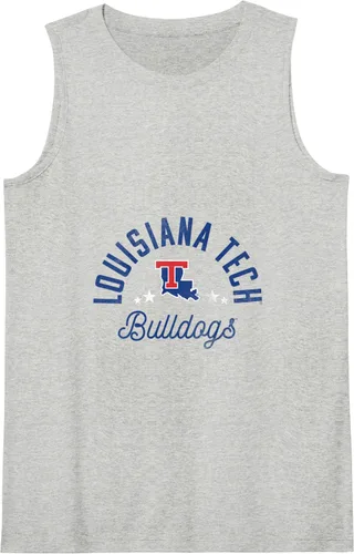 Vista 3 de Camiseta sin mangas con logotipo de Louisiana Tech Bulldogs, Negro