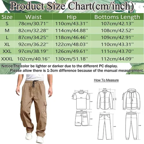 Vista 6 de Vickyleb Sweatpants for Men Jogger, Men's Athletic Casual Fleece Sweatpants with Pockets Big and Tall Pants