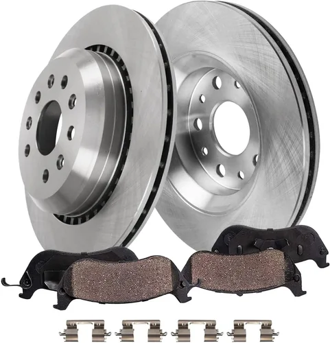 Vista 17 de Detroit Axle - Kit de freno trasero para Ford Explorer 2020-2025 2024-2025 Rotores de freno de disco Mustang Pastillas de freno de cerámica