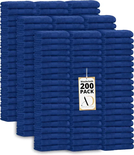 Vista 7 de Ample Decor Toallas 100% algodón de 12 x 12 pulgadas, 600 GSM, suaves y absorbentes, duraderas, juego de 10, color beige