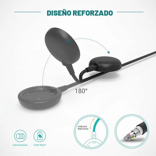 Vista 3 de TUSITA Cargador compatible con Polar Ignite 1 2 Vantage V V2, Vantage M M2 Grit X, Grix X Pro