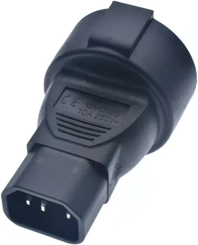 Vista 10 de Toptekits IEC 320 C14 a Europa Schuko hembra enchufe de cable de alimentación corto, Europa CEE7/7 Schuko Socket a C14 Enchufe 220v Cables