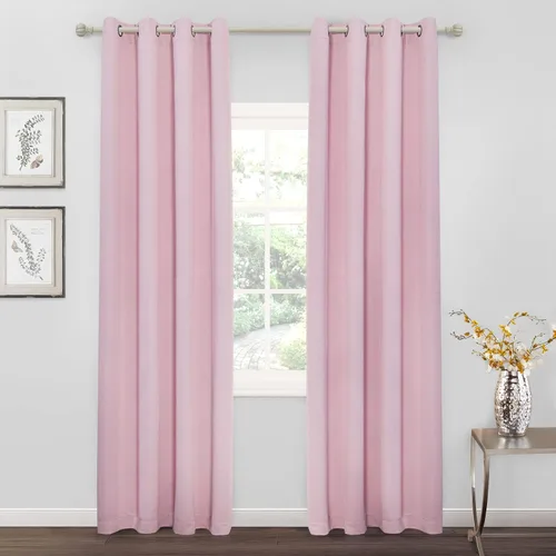 Vista 56 de MYSKY HOME Cortinas Aqua para Armario para Entrada Cortina Opaca para Puerta para Sala de Estar Cortina Oscurecedora de Habitación con Ojales